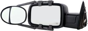 img 2 attached to 🔍 Fit System (3990) Dual Lens Universal Towing Mirror - Ratchet Mount, Pair, 5"x 7