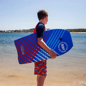 img 1 attached to 🏄 Back Bay Play 33-41" Body Board with EPS Core & Wrist Leash - Beach Accessories for Adults & Kids, Outdoor Fun for all Ages!