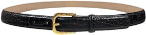 img 4 attached to Joseph Buckle Designer Leather Alligator Men's Accessories in Belts