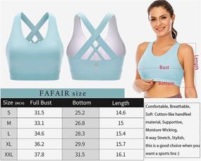 img 2 attached to Ultimate Performance: High-Support Criss-Cross Sports Bras for Women - Perfect for Running, Yoga & Workouts - Padded & Comfortable