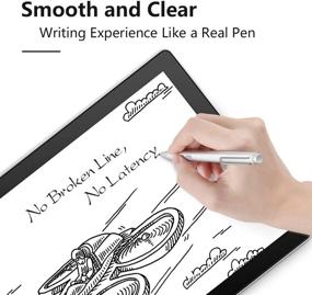 img 2 attached to 🖊️ Certified Active Pen for Microsoft Surface - 4 Pen Tips, Compatible with Surface Pro X/7/6/5/4/3, Surface Go 2, Surface Laptop/Book - 1024 Levels Pressure, AAAA Battery, Palm Rejection