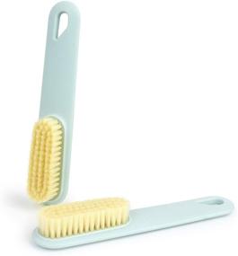 img 3 attached to 👞 Everests Boot Brush - Comfortable Plastic Handle Clothes Cleaner Shoes Scrubbing Soft Cleaning Brush (Light Blue, 2 Pack): The Ideal Cleaning Solution for Dirty Shoes