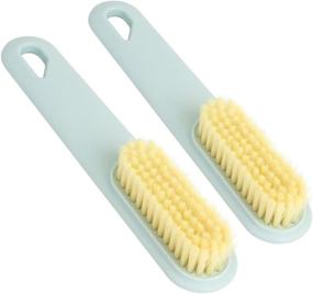 img 4 attached to 👞 Everests Boot Brush - Comfortable Plastic Handle Clothes Cleaner Shoes Scrubbing Soft Cleaning Brush (Light Blue, 2 Pack): The Ideal Cleaning Solution for Dirty Shoes