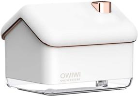 img 3 attached to OWIWI Mini Humidifier with Night Light: USB Personal Air Humidifier 🌬️ for Office & Home with Adjustable Cool Mist Mode & Super Quiet Operation