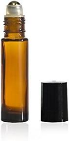 img 2 attached to 🍾 Amber Glass Bottle with Stainless Steel Cap: Sleek, Durable, and Eco-Friendly