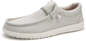 img 4 attached to 👞 Lightweight Classic Off White Loafers for Walking