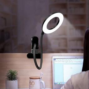 img 2 attached to Cyezcor Clip-on Light Reading Lights, Enhanced by 48 LED USB Book Clamp Light, with 3 Color Modes and 5 Brightness Levels, Eye-friendly Desk Lamp, 360° Flexible Gooseneck Bed Night Light