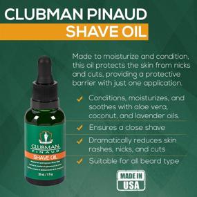 img 1 attached to 💈 Enhanced Shaving Experience: Clubman Pinaud Shave Oil 2-Pack - Moisturizes and Boosts Razor Glide, 1 oz