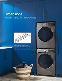 img 2 attached to 🧺 Efficient Samsung SKK8K 27&#34; Stacking Kit - Streamline Your Laundry Organization