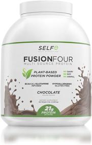 img 4 attached to 🌱 FusionFour Plant Based Protein Powder - Vegan Protein - Soy, Dairy and Gluten Free - Chocolate Flavor - 5lbs