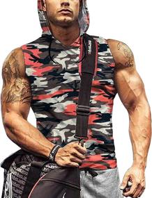 img 4 attached to IWoo Sleeveless Workout Hoodie Polyester Sports & Fitness