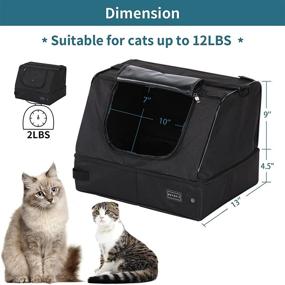 img 3 attached to 🐱 Petsfit Lightweight Foldable Fabric Cat Litter Box/Pan Ideal for Travel Purposes