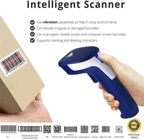 img 2 attached to ScanAvenger Portable Bluetooth Barcode Scanner: 3-in-1 Handheld Wireless Scanner for Efficient Inventory Management with Both 1D and 2D Capability