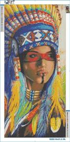 img 3 attached to 🎨 Full Drill Native American Indian Woman 2 Diamond Painting Kit - KOTART 16x31.5" DIY Diamond Cross Stitch Patterns Dreamcatcher Feather Set with Tools, Accessories, and Supplies for Adults