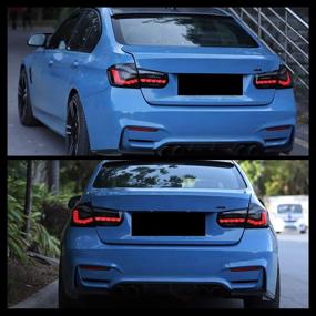 img 2 attached to Inginuity Time LED Tail Lights Sequential Indicator For 2012-2018 BMW F30 F35 F80 M3 Start Up Animation Rear Lamp Assembly (Smoked)