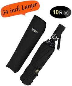img 1 attached to LANBRELLA Compact Travel Umbrella: Unbeatable Windproof Protection with Folding Convenience