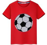 sequin t shirt football reversible sequins boys' clothing logo