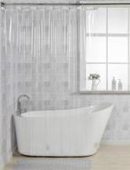 🚿 amazerbath heavy duty crystal clear shower curtain liner - 12 gauge thickness, waterproof, 72 x 72 inches logo