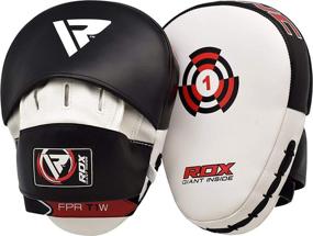 img 2 attached to 🥊 Ultimate RDX Boxing Pads and Gloves Set: Superior Hook and Jab Target Focus Mitts with Punching Gloves for MMA, Muay Thai, Kickboxing, Martial Arts, Karate Training & Padded Coaching Strike Shield