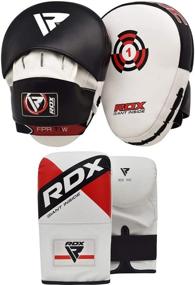 img 4 attached to 🥊 Ultimate RDX Boxing Pads and Gloves Set: Superior Hook and Jab Target Focus Mitts with Punching Gloves for MMA, Muay Thai, Kickboxing, Martial Arts, Karate Training & Padded Coaching Strike Shield