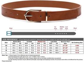 img 1 attached to Earnda Womens Leather Ladies Medium Women's Accessories in Belts