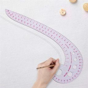 img 3 attached to 5pc DIY Sewing Ruler Tailor Set: French Curve Accessories and Plastic Curve Stick for Pattern Design