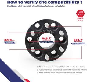 img 2 attached to 🔧 Колесные дистанционные плиты KSP 6X120 мм: улучшают подгонку для Canyon Colorado 2015-2021, 1.5''(38 мм) центральная втулка, шаблон болтов 6x120, диаметр втулки 66.9 мм, шаг резьбы M14x1.5 - совместимы с Enclave 2SRX XT5 XT6 Traverse Acadia Canyon 9-4X.