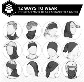 img 1 attached to 🧊 Stay Cool and Protected with the Cooling Neck Gaiter Bandana Face Mask for Men - Ideal for Cycling, Fishing & Summer Sun!