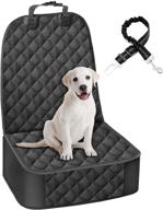 🐾 durable dog front seat cover for cars with elastic seat belt - full waterproof protection and side flaps for all suvs, trucks, and cars logo