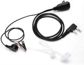 img 1 attached to 🎧 Radioddity 2-Pin Covert Acoustic Tube Radio Earpiece: Ideal for Baofeng, UV-5R, GA-2S, and More, 1 Pack