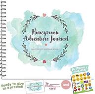 honeymoon adventure journal newlyweds stickers logo