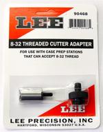 🔧 lee precision large 8-32 threaded cutter & lock stud: efficient reloading solution in silver логотип