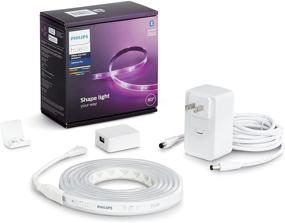 img 4 attached to 💡 Philips Hue 2m/6ft Smart Lightstrip Plus Base Kit with Plug - Voice Compatible with Amazon Alexa, Apple Homekit, and Google Home
