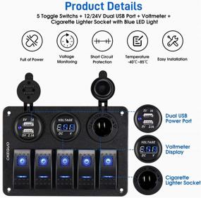 img 3 attached to CKEGUO Cigarette Voltmeter Waterproof Automotive