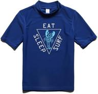 phibee boys' short sleeve swimwear with sun protection - perfect for swimming logo