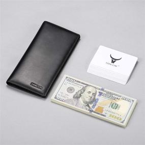 img 3 attached to 💼 Black Bifold Wallet for Men - HISCOW Compartment Wallet in Wallets, Card Cases & Money Organizers