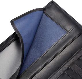 img 1 attached to 💼 Black Bifold Wallet for Men - HISCOW Compartment Wallet in Wallets, Card Cases & Money Organizers