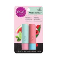 🍉 eos flavor lab lip balm sticks watermelon lime frose' & raspberry lychee - 0.28oz, pack of 1 logo