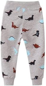 img 3 attached to 🦖 Dino-Themed Azalquat Toddler Jogging Sweatpants - Boys' Clothing Pants (1 Pack)
