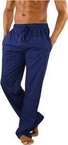img 2 attached to ToBeInStyle Mens Knitted Pajama Pants Men's Clothing and Sleep & Lounge