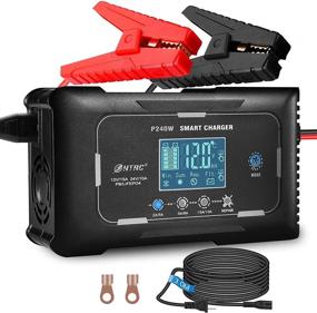 img 4 attached to ⚡️ Smart 15 Amp 12V/24V Car Battery Charger - Fully-Automatic Trickle Charger and Maintainer with Pulse Repair and Temperature Compensation - Lead Acid Battery Desulfator Included