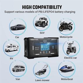 img 3 attached to ⚡️ Smart 15 Amp 12V/24V Car Battery Charger - Fully-Automatic Trickle Charger and Maintainer with Pulse Repair and Temperature Compensation - Lead Acid Battery Desulfator Included