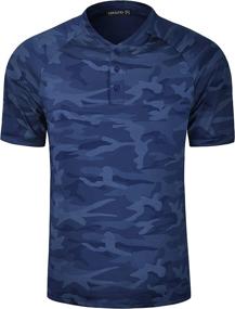 img 4 attached to 👔 Fashionable Clothing for Men's Shirts – TAPULCO Training Camouflage Collarless Design