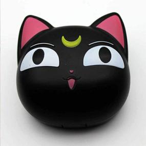 img 4 attached to 🐱 0428Black Anime Cute Cat Contact Lens Case - Travel Box with Mirror, Bottle, Tweezers & Holder