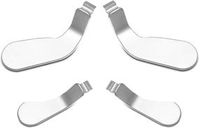 img 4 attached to 🎮 Premium Stainless Steel Elite Controller Paddles Replacement Parts for Xbox One Elite Controller Series 2 Model 1797 - Set of 4 (Silver)