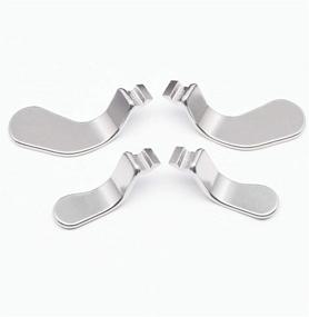 img 1 attached to 🎮 Premium Stainless Steel Elite Controller Paddles Replacement Parts for Xbox One Elite Controller Series 2 Model 1797 - Set of 4 (Silver)