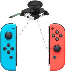 img 3 attached to 🎮 Replacement Joy-Con Joystick for Nintendo Switch, (2 Pack) Joycon Drift Repair Kit. Analog Thumb Stick Parts for Joy-Con & Switch Lite Controllers, includes Full Repair Tools.