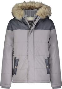 img 2 attached to 🧥 Shop the Stylish Boys' Warm Hooded Puffer Jacket Coat by Vince Camuto