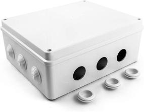 img 2 attached to QWORK Waterproof Dustproof Junction Box - 11-3/4"x9-3/4"x4-3/4" Universal ABS Enclosure