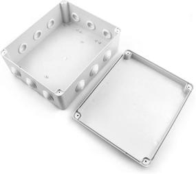 img 3 attached to QWORK Waterproof Dustproof Junction Box - 11-3/4"x9-3/4"x4-3/4" Universal ABS Enclosure